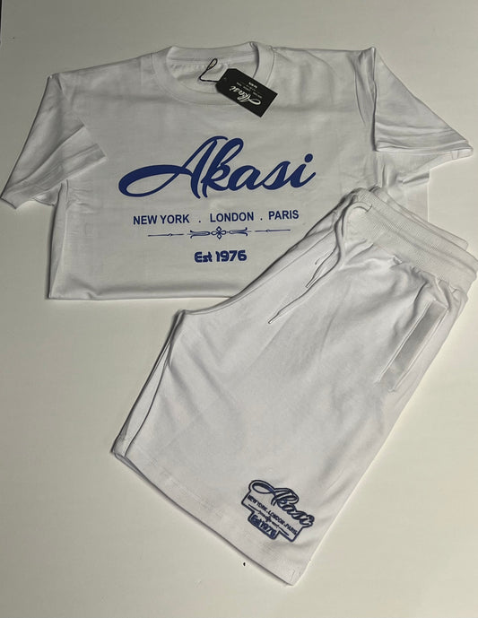 Akasi Worldwide Summer Set (White & Blue)