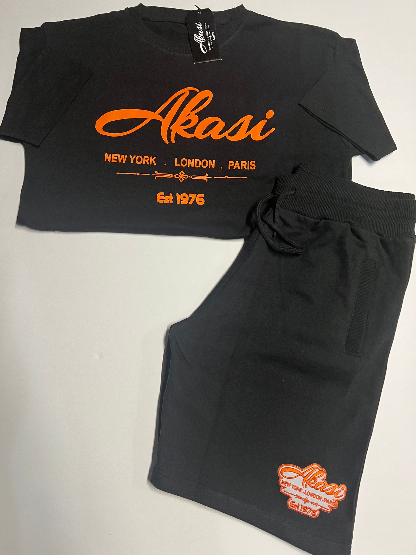 Akasi Worldwide Summer Set (Black & Orange)